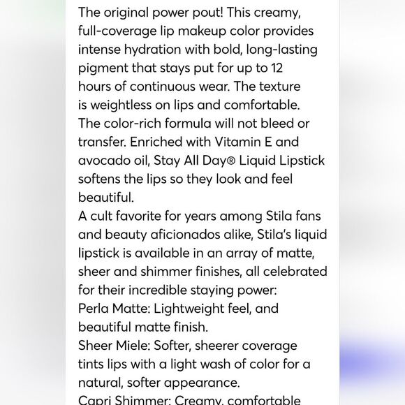 Stila Kiss & Don't Tell Stay All Day Liquid Lipstick Set - Picture 13 of 14